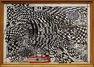 1982 - Fluegelmutterding 2 - Filzschreiber - 37x51cm
